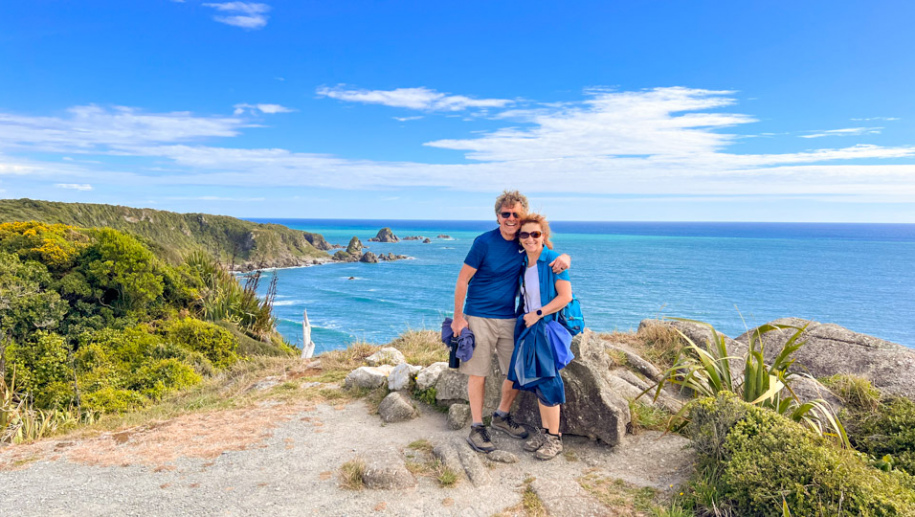 8. Two happy guests Cape Foulwind