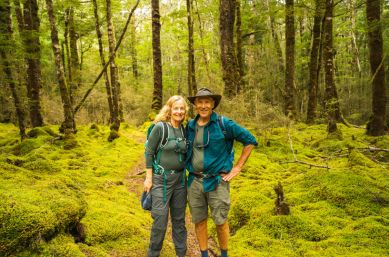 1. Happy couple in beech forest Kepler Track copy