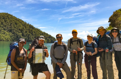 6. Guide and guests Nydia Track