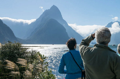 The best adventure tour New Zealand goes to Mitre Peak, Milford Sound